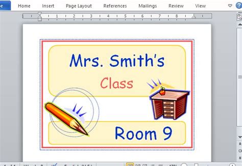 Printable Classroom Sign Maker Templates For Word