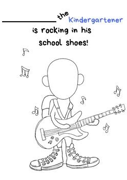 Pete The Cat Rocking In My School Shoes Coloring Page