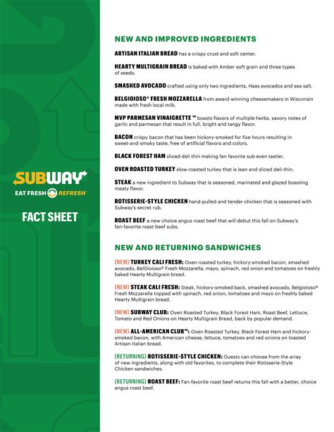 Subway Cheese Types - Go Guru