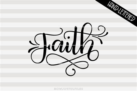 Faith - SVG file - HowJoyful Studio