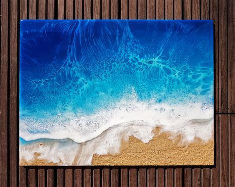 Made-to-order Ocean Resin Art Resin Beach Art3d Wall Art | ubicaciondepersonas.cdmx.gob.mx