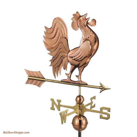 637P Crowing Rooster Weathervane - Mailbox Shoppe