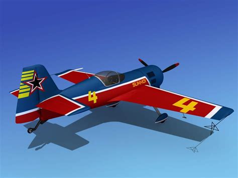 Sukhoi SU-26 Aerobat V06 3D Model by Dreamscape Studios