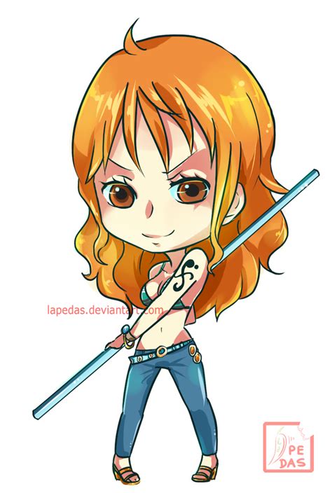 One Piece Chibi - Nami by lapedas on DeviantArt