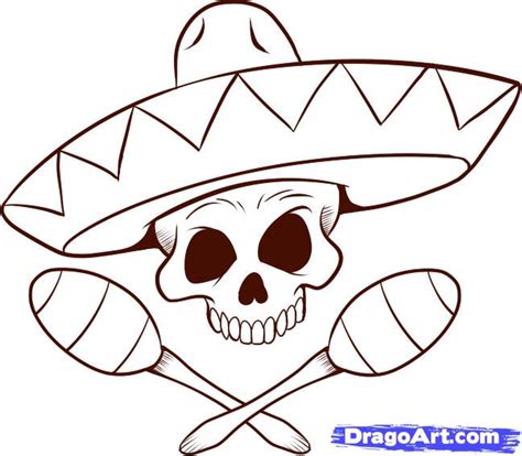 Mexican Sombrero Drawing at PaintingValley.com | Explore collection of ...