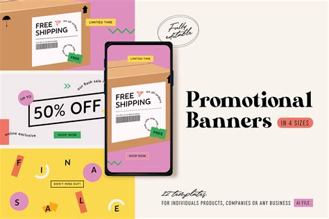 Promotional Banners Templates (Ai) | Creative Market