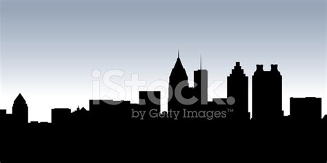 Atlanta Skyline Silhouette Stock Photo | Royalty-Free | FreeImages