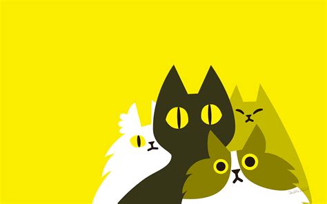 yellow cat on Behance