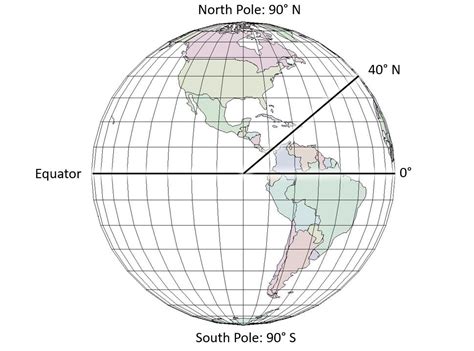 Lines Of Latitude And Longitude Labeled