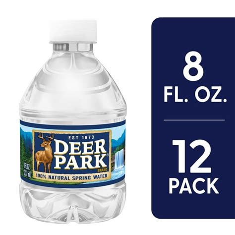 DEER PARK Brand 100% Natural Spring Water, 8-ounce mini plastic bottles (Pack of 12) - Walmart ...