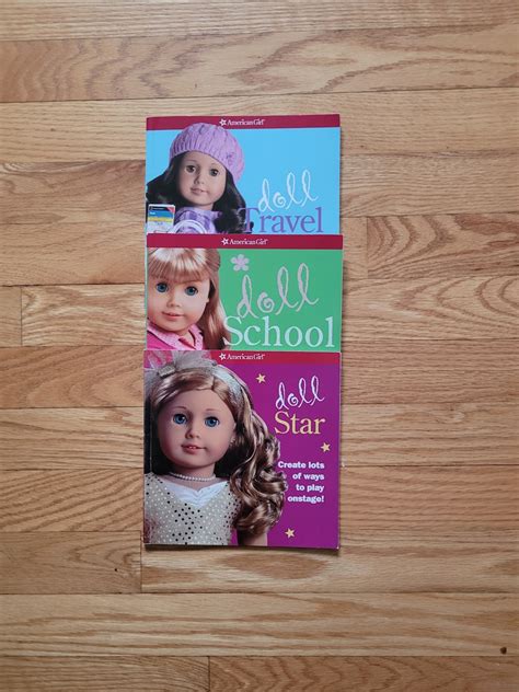 American Girl Books Set of 3 Doll Star, Doll School, Doll Travel Ideas to Be Creative With Your ...