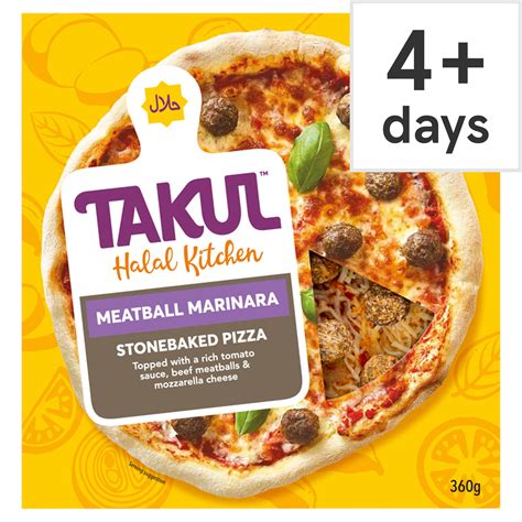 Calories in Takul Halal Meatball Marinara Pizza - Chumster