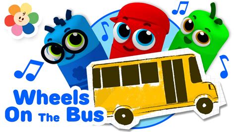 Wheels on the Bus part 2 - 3D Kids Rhymes | Color Crew Babies | Nursery Rhymes for Kids ...