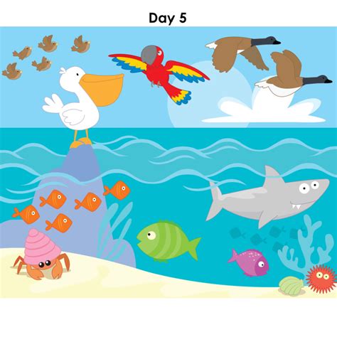 Sunday School Lesson 5 | Day 5 of Creation: Birds and Fish - In My World