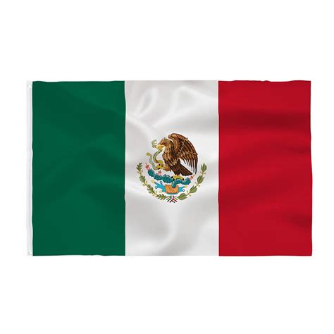 Mexico Flag 3x5 Foot- Mexican National Flags Indoor/Outdoor Quality ...