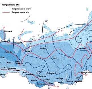 Russia Climate map | Vector maps files Illustrator to download