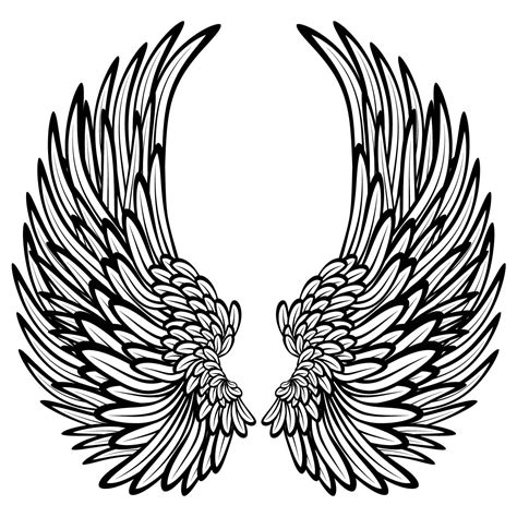 Decorative Angel Wings Wall Sticker - World of Wall Stickers