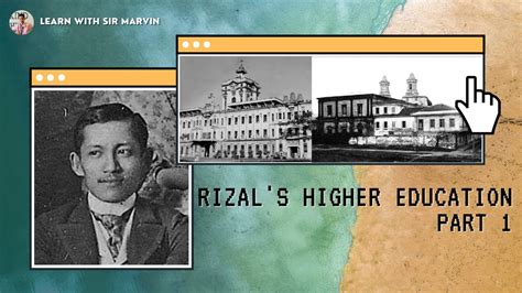 RIZAL'S HIGHER EDUCATION - YouTube