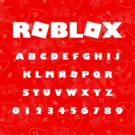 Roblox Font - Instant Download