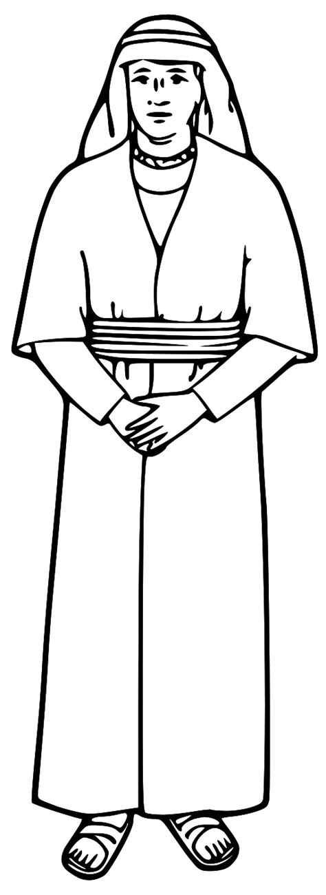 Bible Characters Clipart Black And White