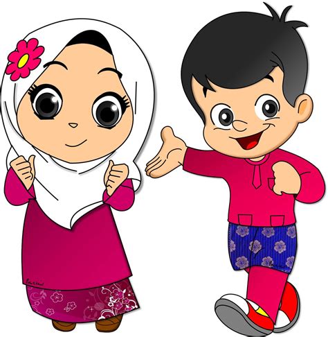 Kartun Anak Anak Muslim Png - HijabFest