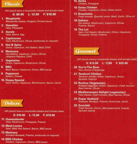 Il Amalfi Pizza Pasta Menu, Menu for Il Amalfi Pizza Pasta, Kew, Melbourne - Urbanspoon/Zomato