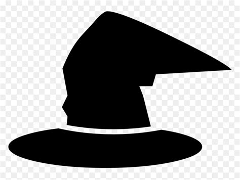 Witch Traditional Hat - Wizard Hat Silhouette, HD Png Download - vhv