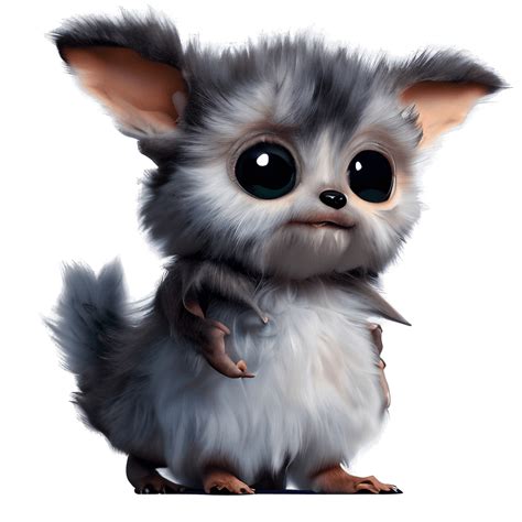 Cute Fluffy Gizmo from Gremlins · Creative Fabrica