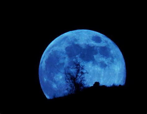 THE BLUE AESTHETIC | Blue moon image, Blue moon, Full blue moon