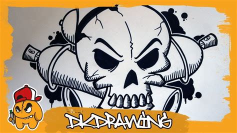 Skull Graffiti Drawings