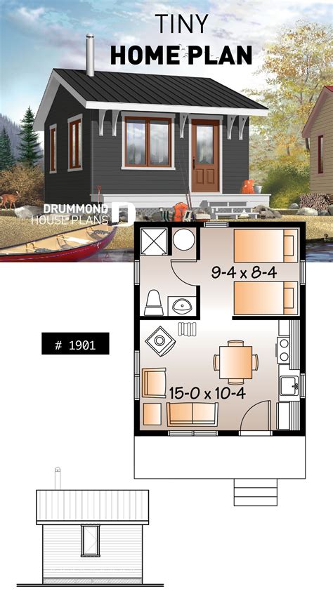 Small One Room Cabin Floor Plans - floorplans.click