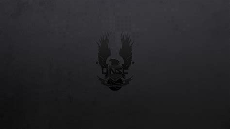 HD wallpaper: UNSC logo, black background, Halo, video games, minimalism, dark | Wallpaper Flare