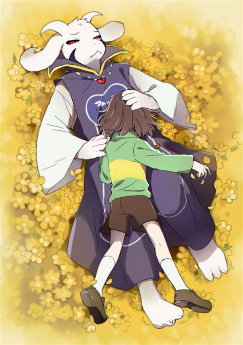 Asriel Dreemurr X Chara - 634x900 Wallpaper - teahub.io