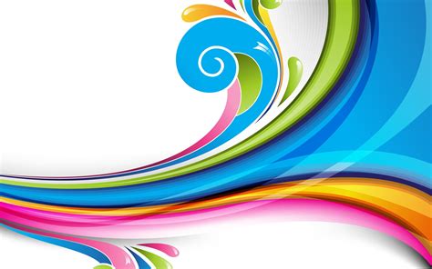 Multicolored wave wallpaper, vector art, wavy lines, colorful HD wallpaper | Wallpaper Flare