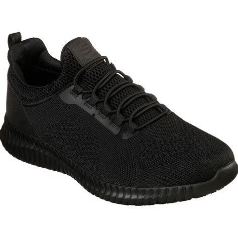 SKECHERS Work Cessnock Men's Slip Resistant Electrical Hazard Slip-On Athletic Work Shoe, 77188BLK