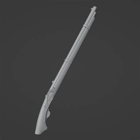 3D Printable Hwaseungchong 화승총 - Korean Matchlock Musket by Jovey