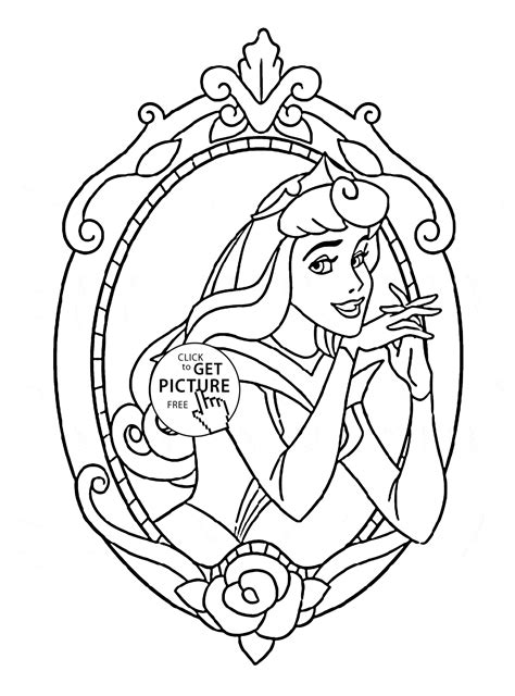 Princess Aurora Coloring Page | Tobanga Colors