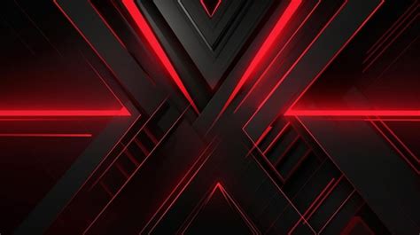 Premium Photo | Abstract futuristic black and red gaming background