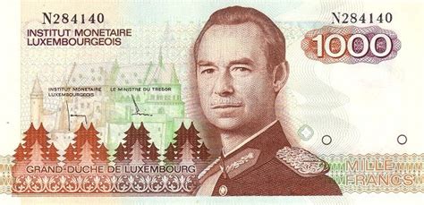 Luxembourg 1000 Francs - Foreign Currency