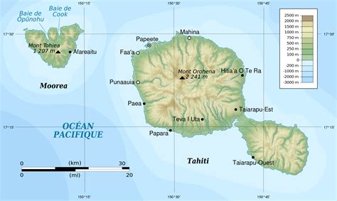 Moorea Tahiti Map