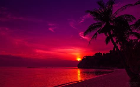 Thailand Beach Sunset HD Desktop Wallpaper | #Wallpapers | Free HD Desktop Wallpapers for ...