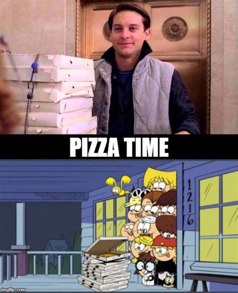 Pizza Time Spider Man Meme