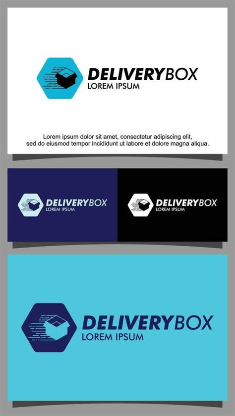 Fast delivery package logo template 30507625 Vector Art at Vecteezy