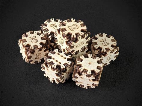 Wooden DnD dice set of 8 DIY D6 dice set for tabletop gaming | Etsy