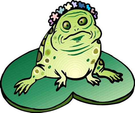 Frog On Lily Pad Cartoon - ClipArt Best