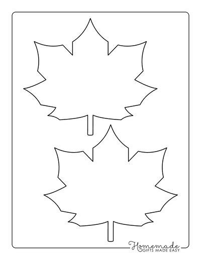 Leaf Template | Free Printable Leaf Outlines for Kids