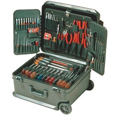 XCELITE, 86 Total Pcs, Rolling Tool Case, Electronics Tool Kit - 3KGU8 ...