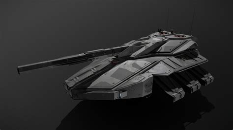 Scifi Ghost Medium Stealth Antigrav Tank - Buy Royalty Free 3D model by MSGDI [8ac3789 ...