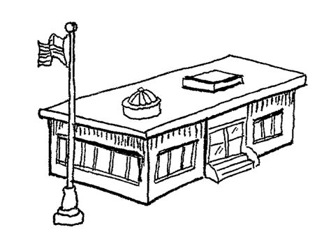 Free School Building Clipart Black And White, Download Free School ...