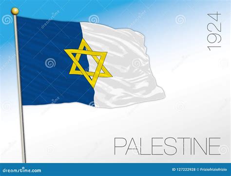 Palestine Historical Flag, Year 1924 Stock Vector - Illustration of ...